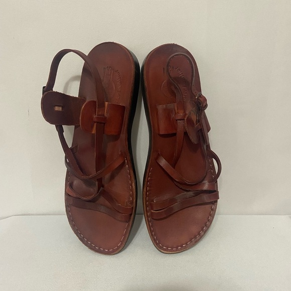 Camels genuine camel leather strappy sandals - Picture 1 of 6